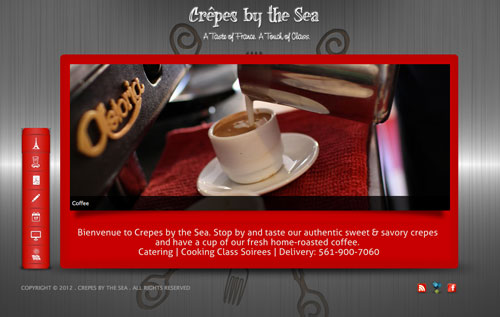 Crepes by the Sea Website